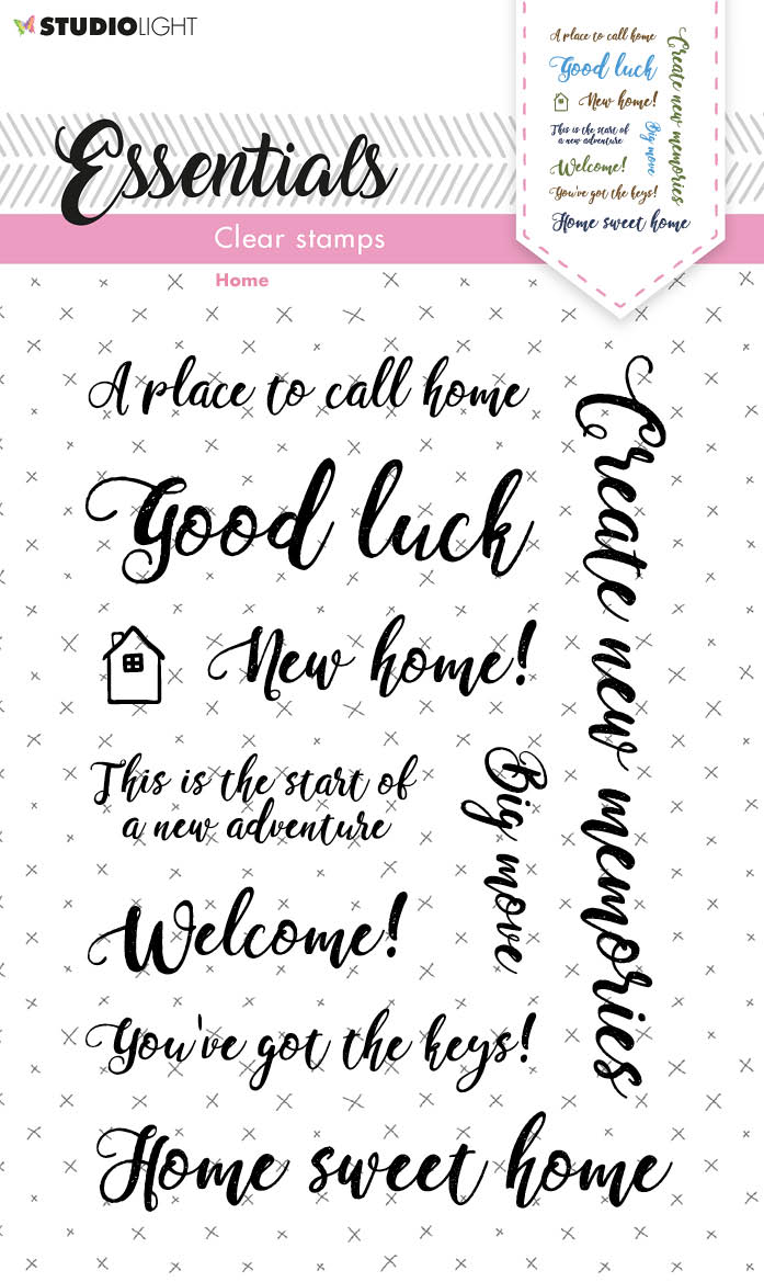 SL Clear Stamp Sentiments/Wishes - Home Essentials 105x148x3mm 1 PC nr.180-1