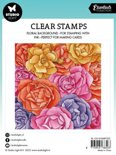 SL Clear Stamp Rozes Background Essentials 140x140x3mm 1 PC nr.322-4