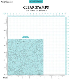 SL Clear Stamp Rozes Background Essentials 140x140x3mm 1 PC nr.322-2