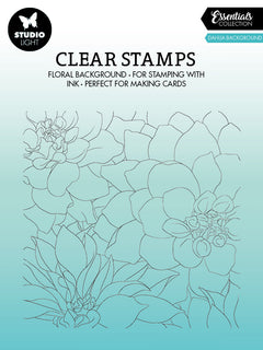 SL Clear Stamp Dahlia Background Essentials 140x140x3mm 1 PC nr.323-1