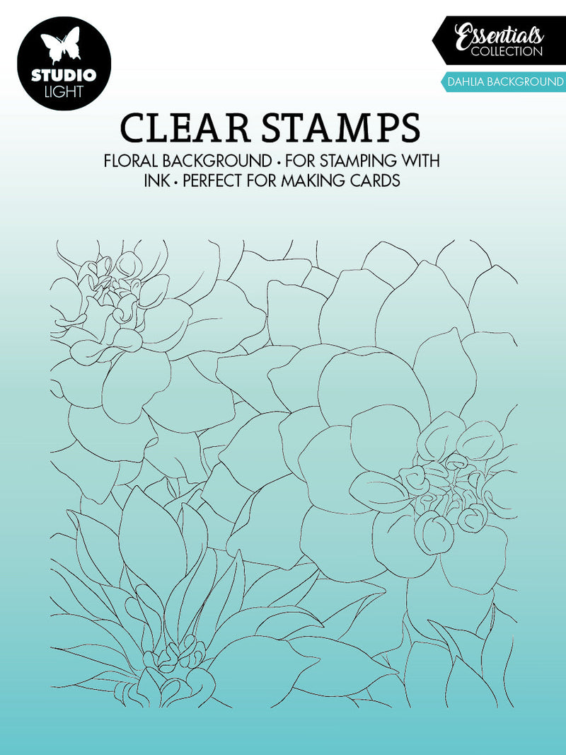 SL Clear Stamp Dahlia Background Essentials 140x140x3mm 1 PC nr.323-1