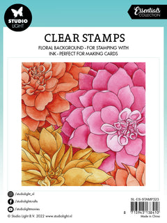 SL Clear Stamp Dahlia Background Essentials 140x140x3mm 1 PC nr.323-4