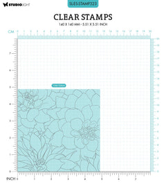 SL Clear Stamp Dahlia Background Essentials 140x140x3mm 1 PC nr.323-2