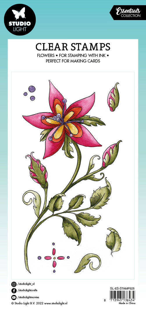 SL Clear Stamp Fairy Flower Essentials 80x140x3mm 6 PC nr.325-4