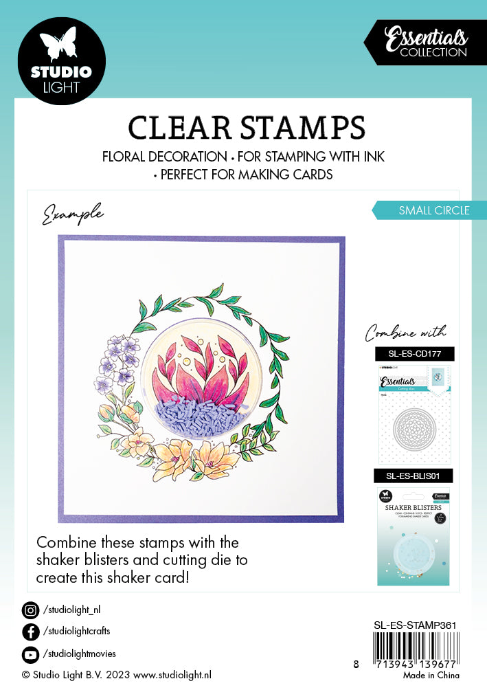 SL Clear Stamp Small Circle Essentials 93x95x3mm 2 PC nr.361-4