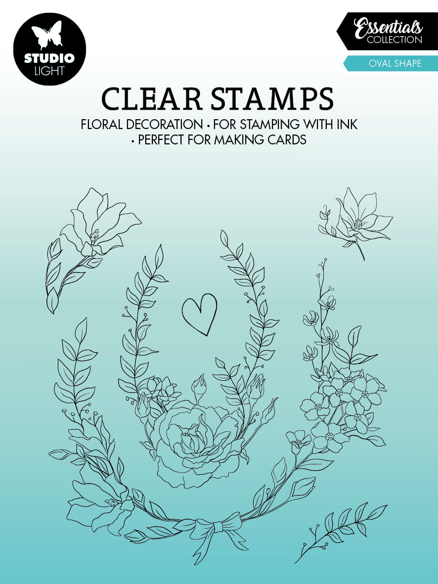 SL Clear Stamp Oval Essentials 119x129x3mm 6 PC nr.363-1