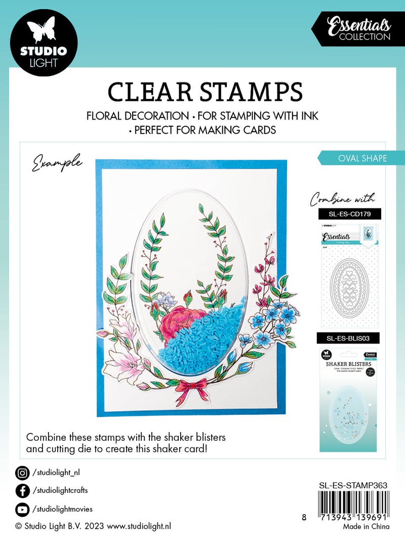 SL Clear Stamp Oval Essentials 119x129x3mm 6 PC nr.363-4