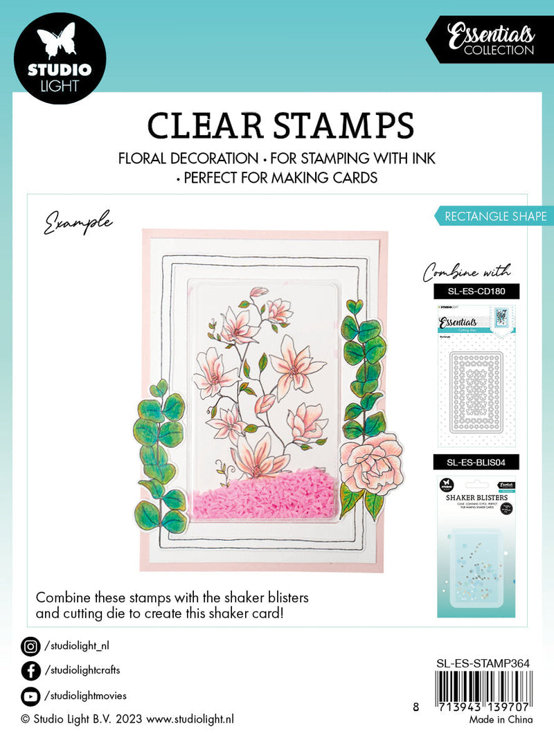 SL Clear Stamp Rectangle Essentials 119x129x3mm 2 PC nr.364-4