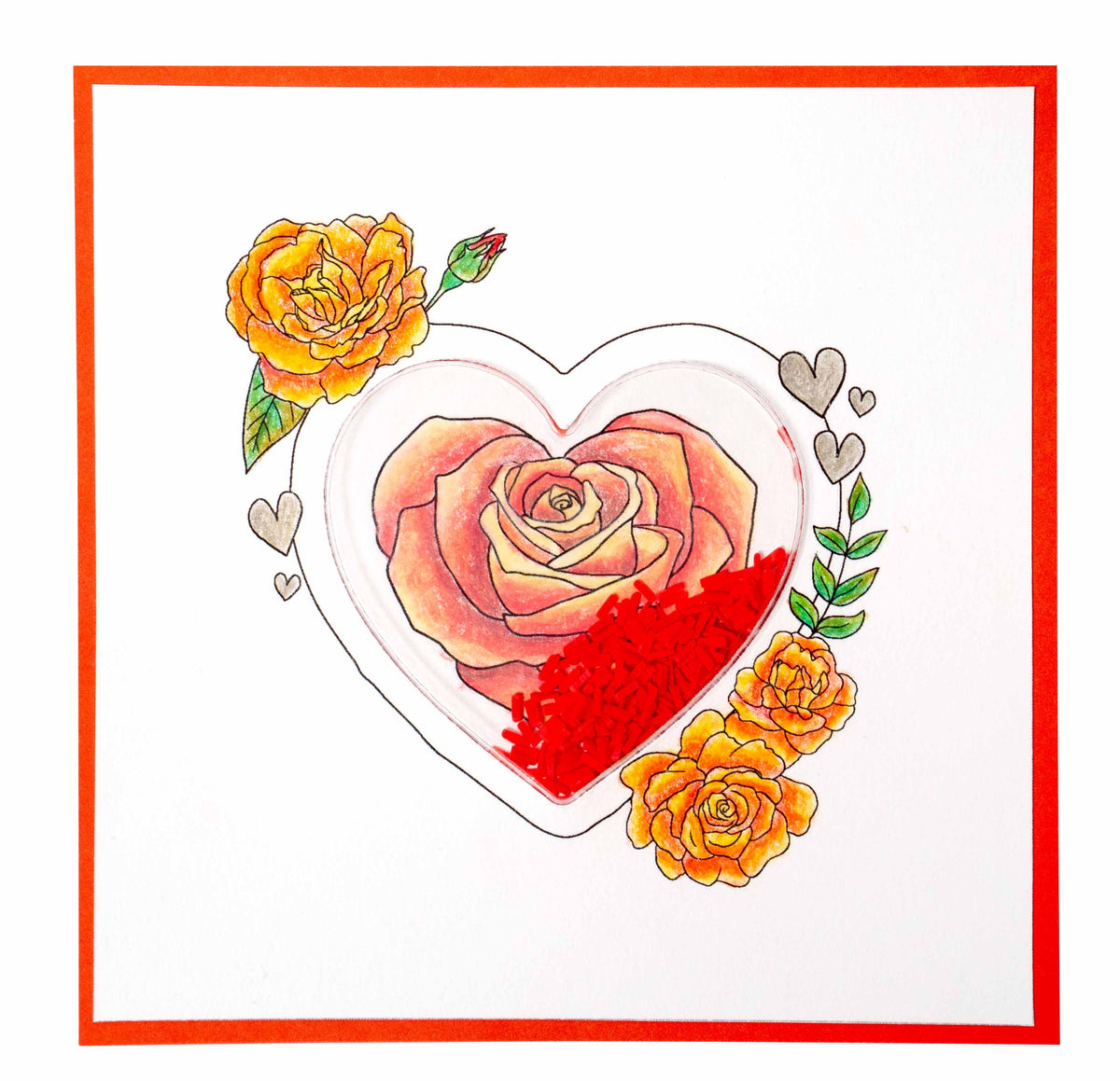SL Clear Stamp Heart Essentials 100x100x3mm 6 PC nr.365-3