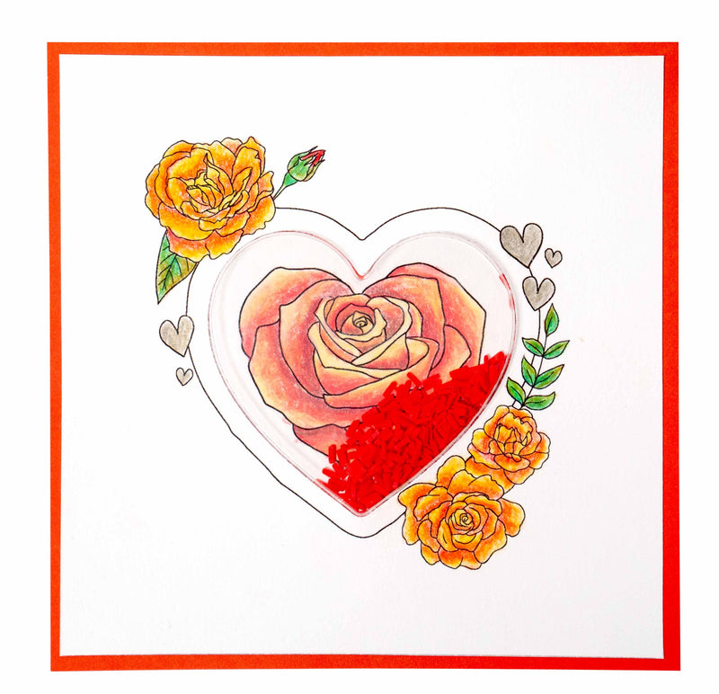 SL Clear Stamp Heart Essentials 100x100x3mm 6 PC nr.365-3