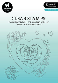 SL Clear Stamp Heart Essentials 100x100x3mm 6 PC nr.365-1