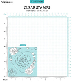 SL Clear Stamp Heart Essentials 100x100x3mm 6 PC nr.365-2