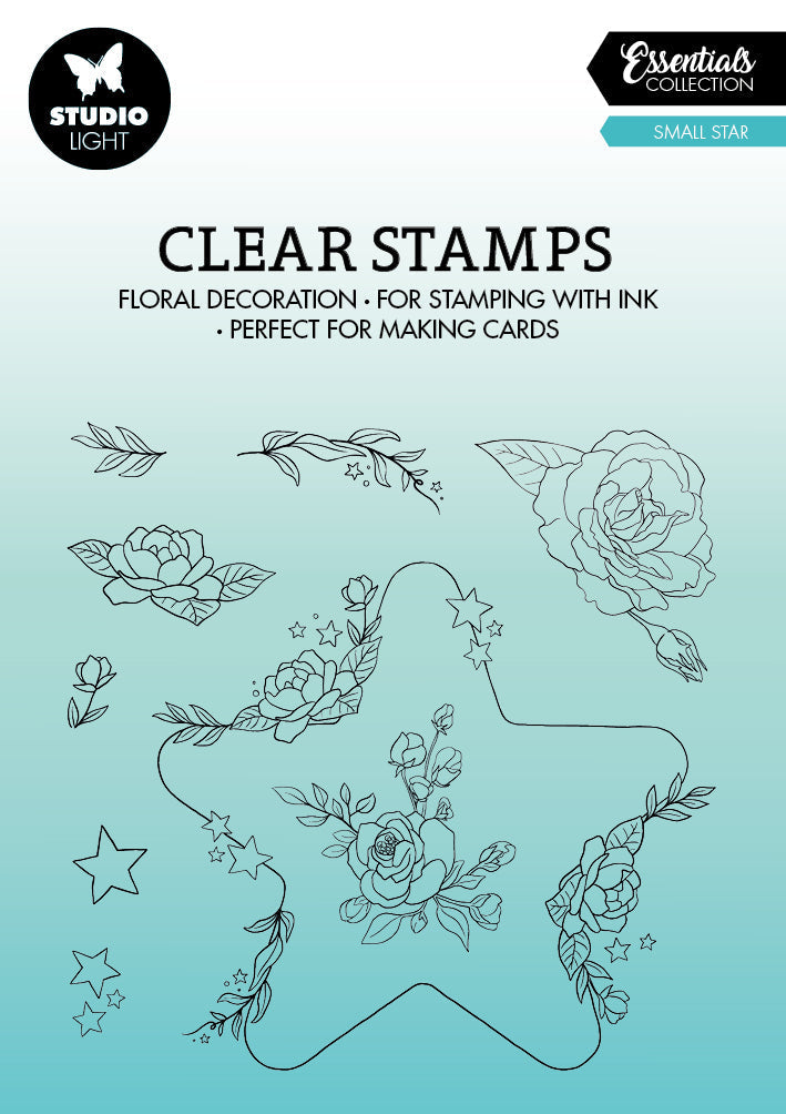 SL Clear Stamp Small Star Essentials 99x99x3mm 9 PC nr.366-1