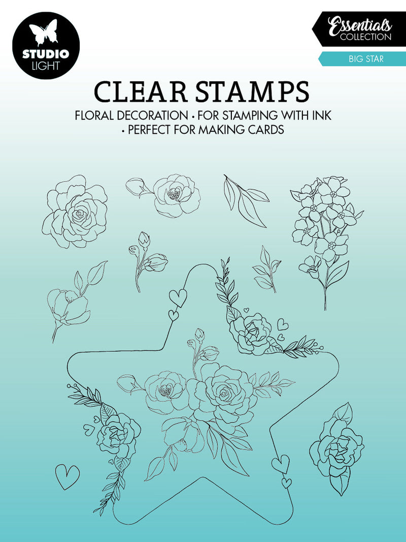 SL Clear Stamp Big Star Essentials 119x129x3mm 11 PC nr.367-1