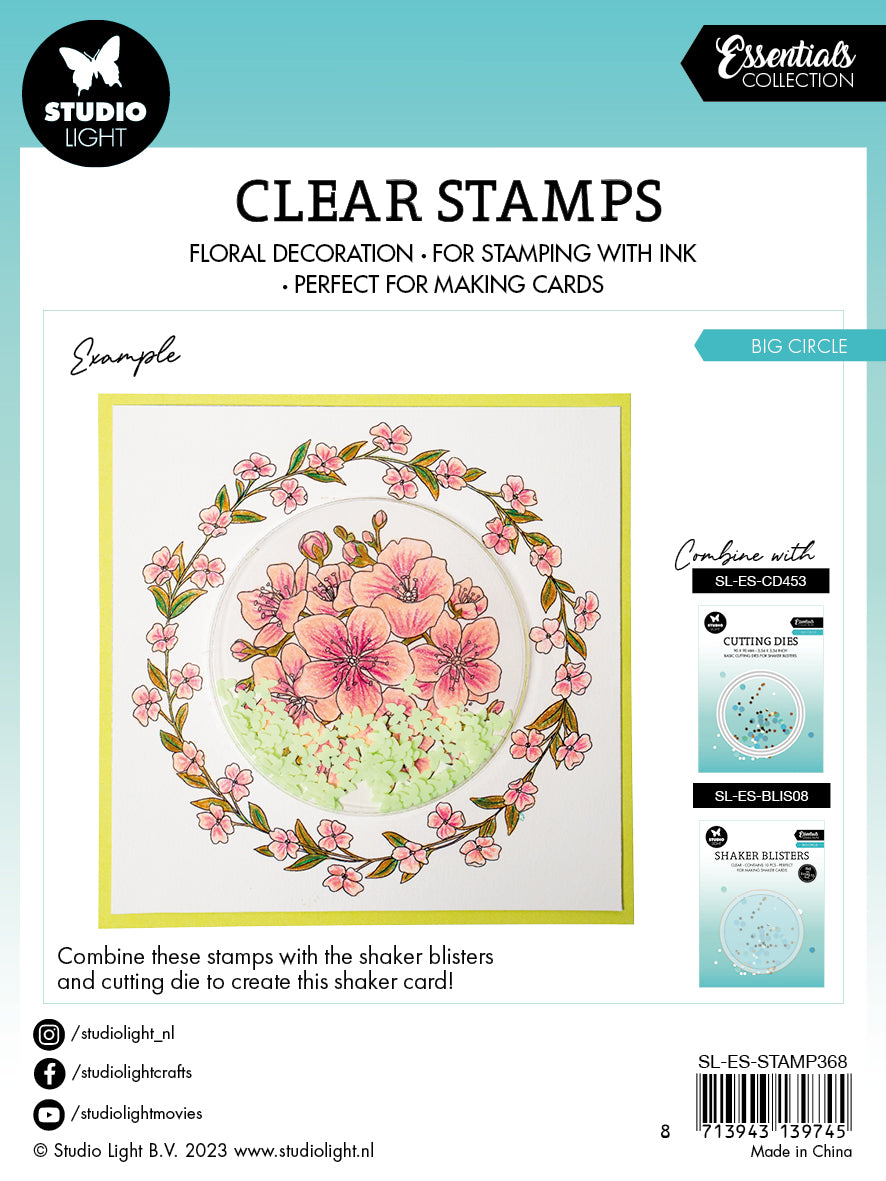 SL Clear Stamp Big Circle Essentials 119x129x3mm 5 PC nr.368-4