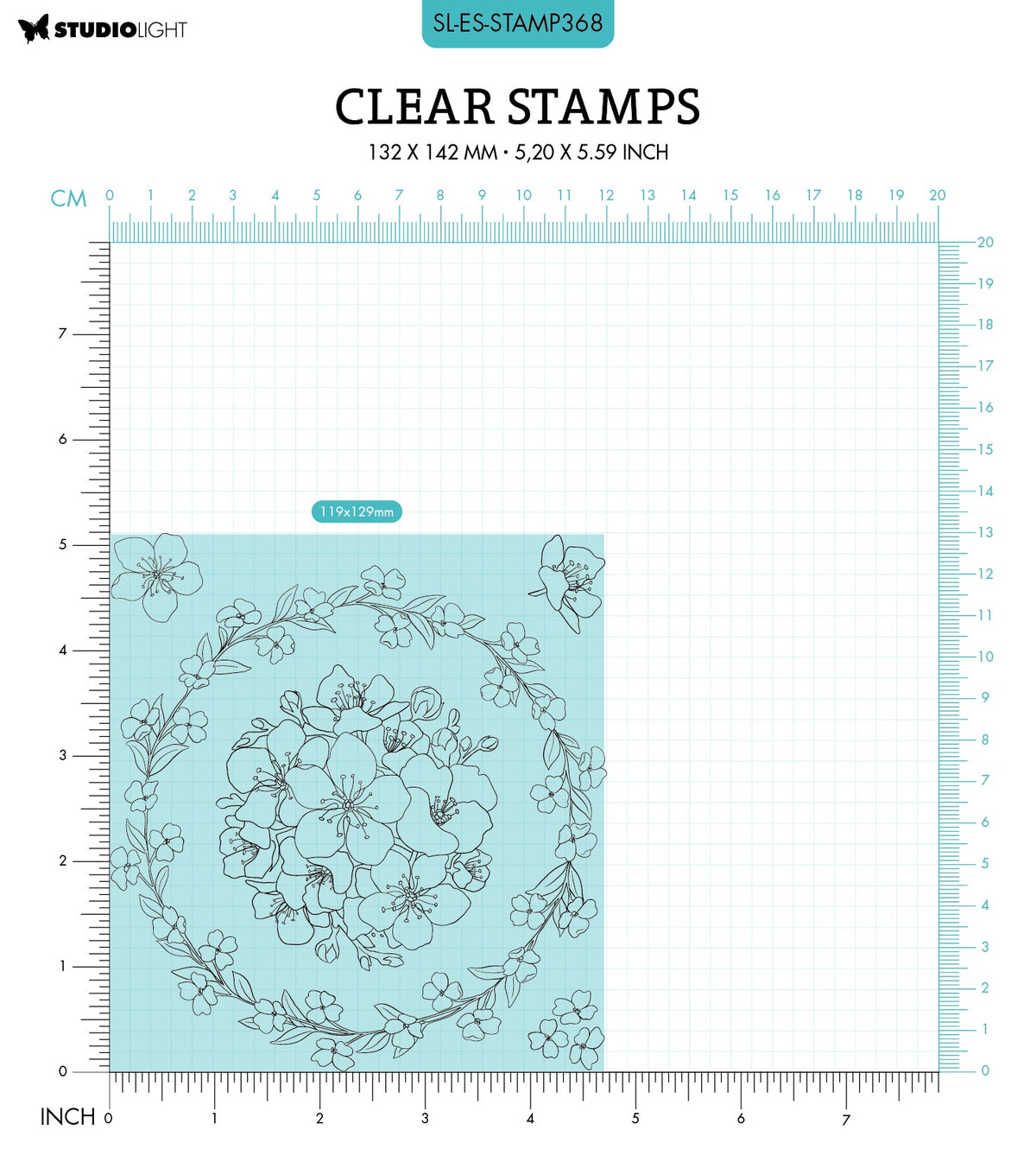 SL Clear Stamp Big Circle Essentials 119x129x3mm 5 PC nr.368-2