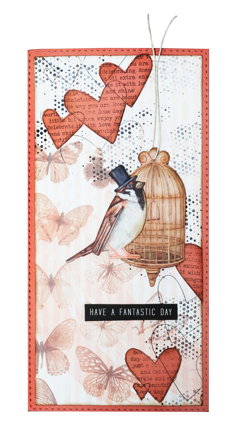 SL Clear Stamp Heart Background Essentials 68x204x3mm 1 PC nr.372-3