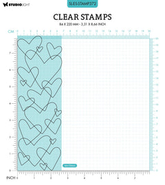SL Clear Stamp Heart Background Essentials 68x204x3mm 1 PC nr.372-2