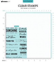 SL Clear Stamp Sunshine Sentiments Essentials 93x136x3mm 11 PC nr.387-2