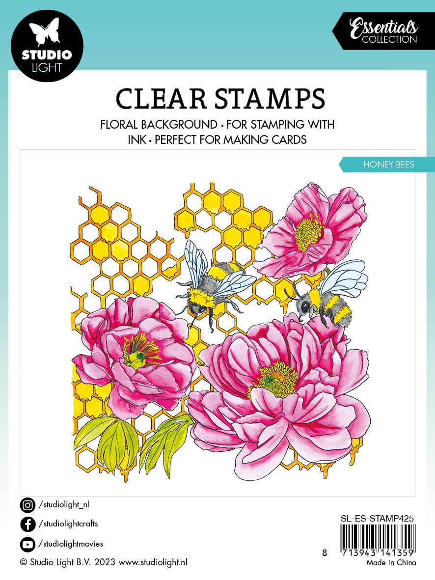 SL Clear Stamp Honey Bees Essentials 88.7x132x3mm 6 PC nr.425-3
