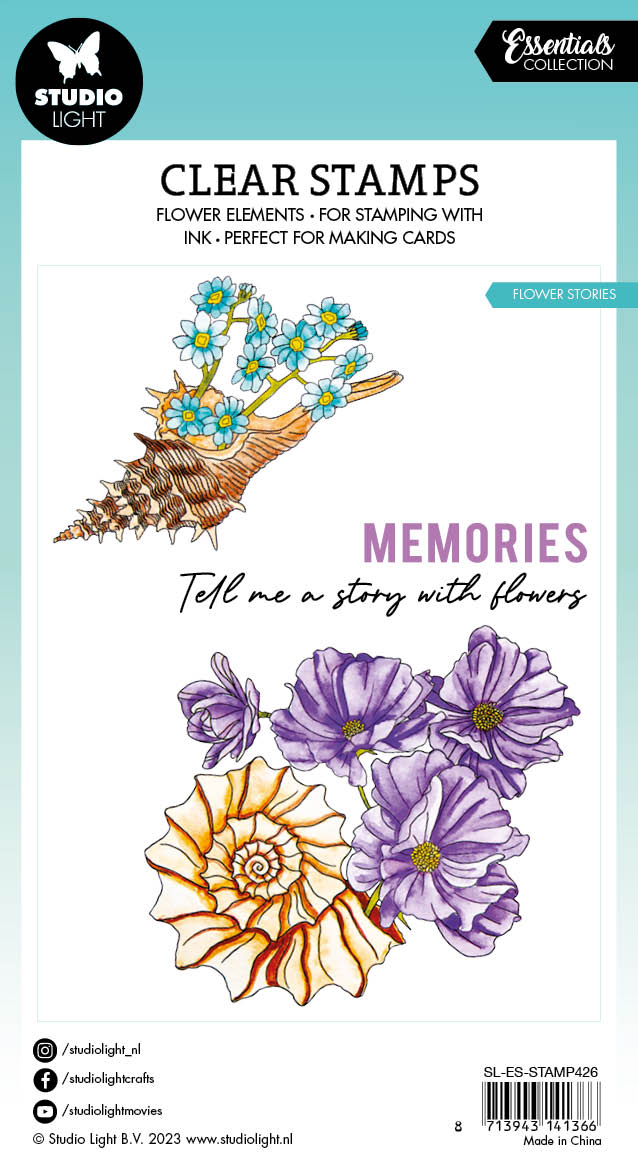 SL Clear Stamp Flower Stories Essentials 88.7x131.8x3mm 6 PC nr.426-3
