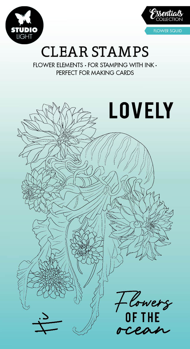 SL Clear Stamp Flower Squid Essentials 101x133x1mm 18 PC nr.429-1