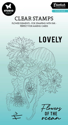 SL Clear Stamp Flower Squid Essentials 101x133x1mm 18 PC nr.429-1