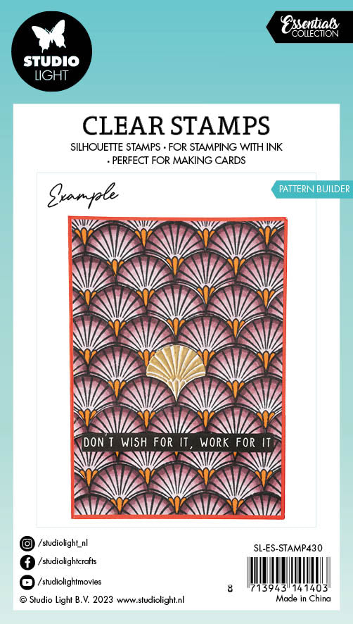 SL Clear Stamp Pattern Builder Essentials 62x93x3mm 9 PC nr.430-3