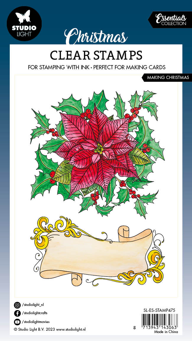SL Clear Stamp Making Christmas Essentials 93x136x3mm 2 PC nr.475-2