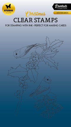SL Tampon Transparent Oiseaux d'Hiver Essentiels 93x135,6x3mm 2 Pièces réf.478-1