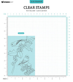 SL Tampon Transparent Oiseaux d'Hiver Essentiels 93x135,6x3mm 2 Pièces réf.478-2