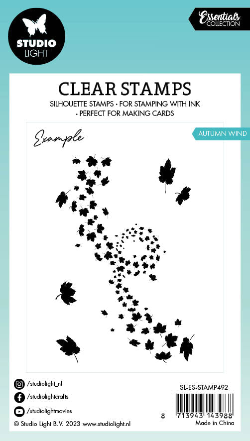 SL Tampon transparent Les essentiels du vent d'automne 62x93x3mm 4 PC n°492-4