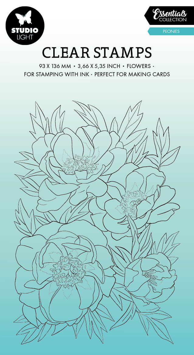 SL Clear Stamp Peonies Essentials 93x136x3mm 1 PC nr.541-1