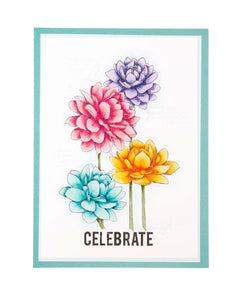 SL Tampon Transparent Petits Dahlias Essentiels 93x136x3mm 1 PC nr.542-3