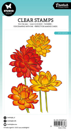 SL Tampon Transparent Petits Dahlias Essentiels 93x136x3mm 1 PC nr.542-4