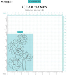 SL Tampon Transparent Petits Dahlias Essentiels 93x136x3mm 1 PC nr.542-2