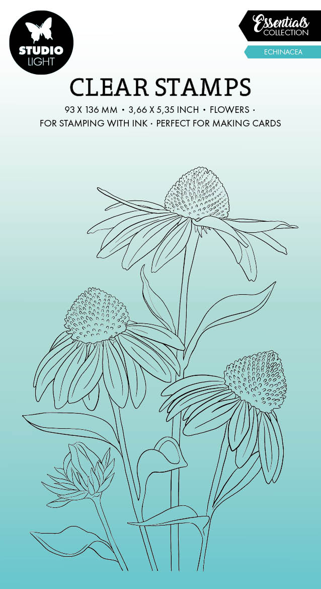 SL Clear Stamp Echinacea Essentials 93x136x3mm 1 PC nr.543-1