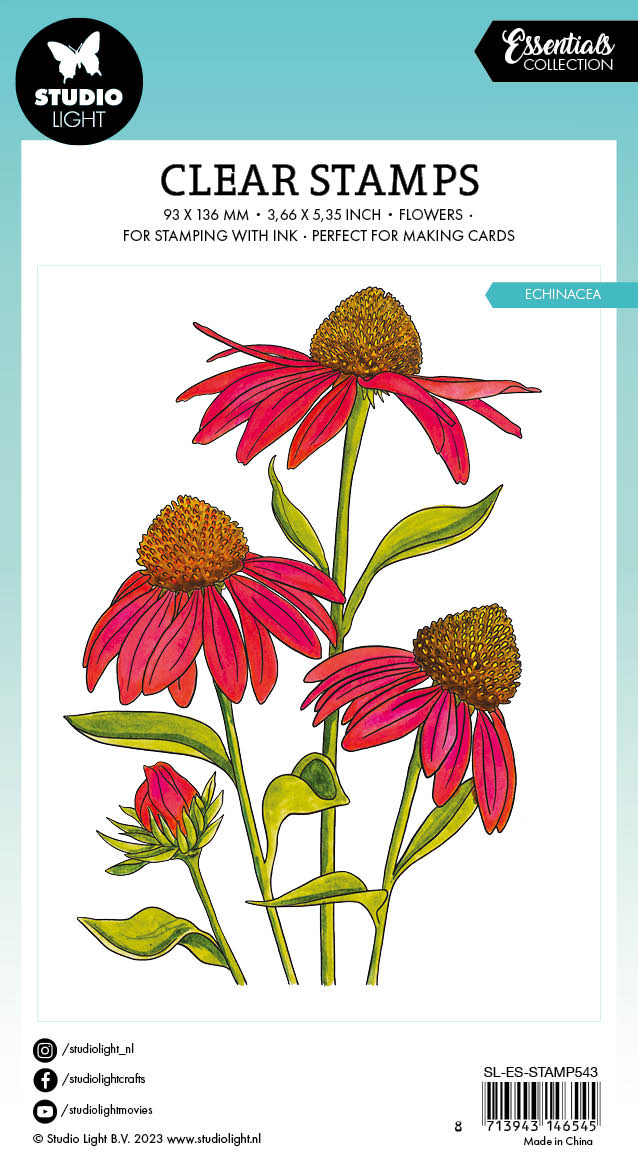 SL Clear Stamp Echinacea Essentials 93x136x3mm 1 PC nr.543-4
