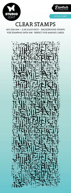SL Clear Stamp Gothic Script Essentials 68x204x3mm 1 PC nr.550-1