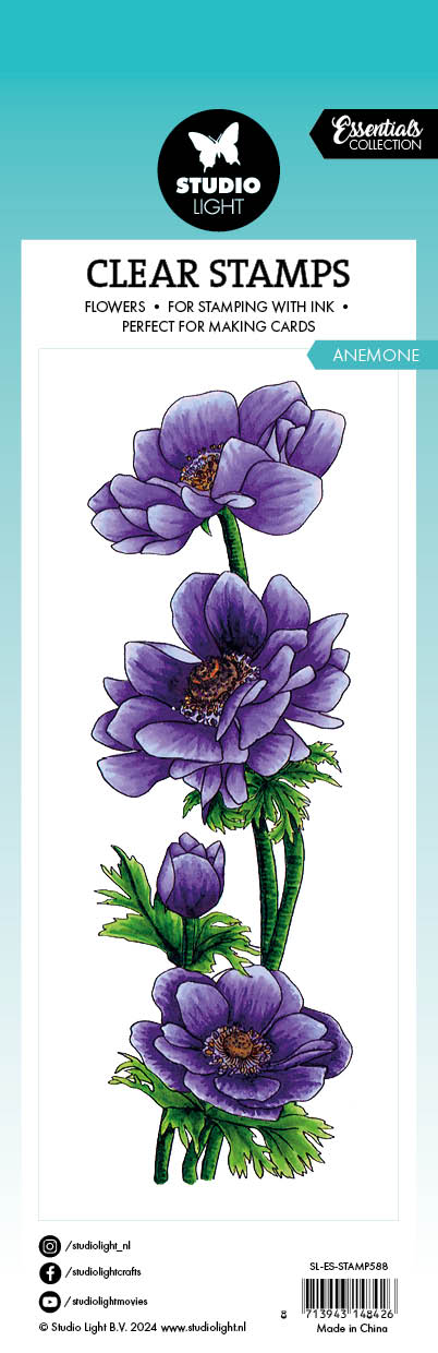 SL Clear Stamp Anemone Essentials 46,2x142x3mm 1 PC nr.588-3