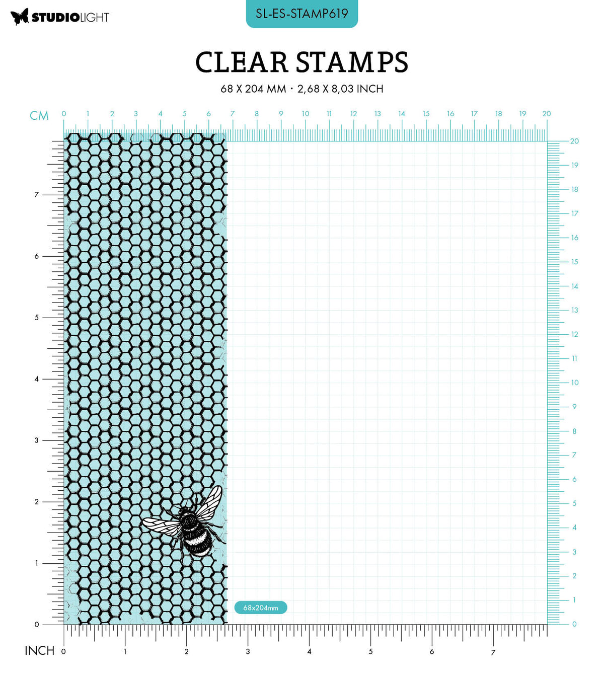 SL Clear Stamp Hive Background Essentials 1 PC-2