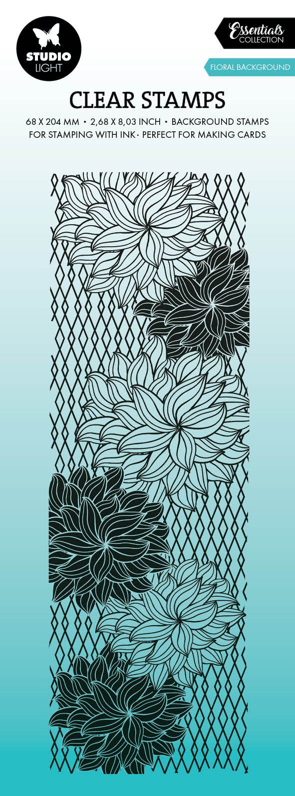 SL Clear Stamp Floral Background Essentials 1 PC-1