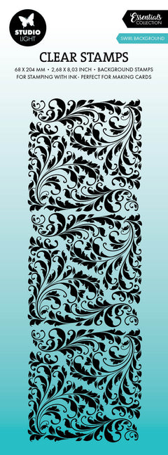 SL Clear Stamp Swirl Background Essentials 1 PC-1