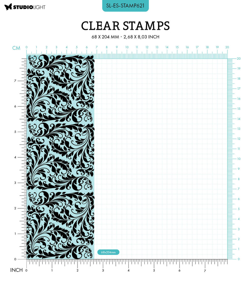 SL Clear Stamp Swirl Background Essentials 1 PC-2