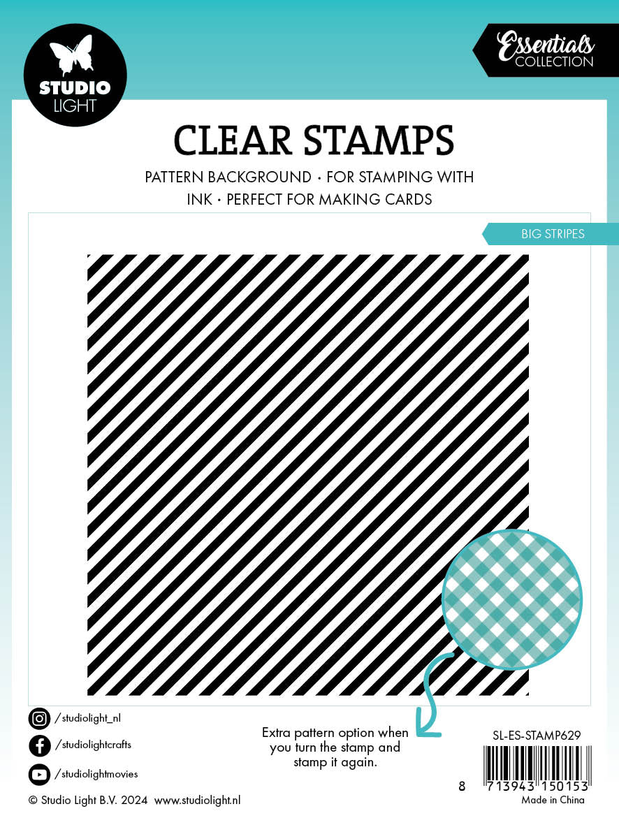 SL Clear Stamp Big Stripes Essentials 1 PC-3