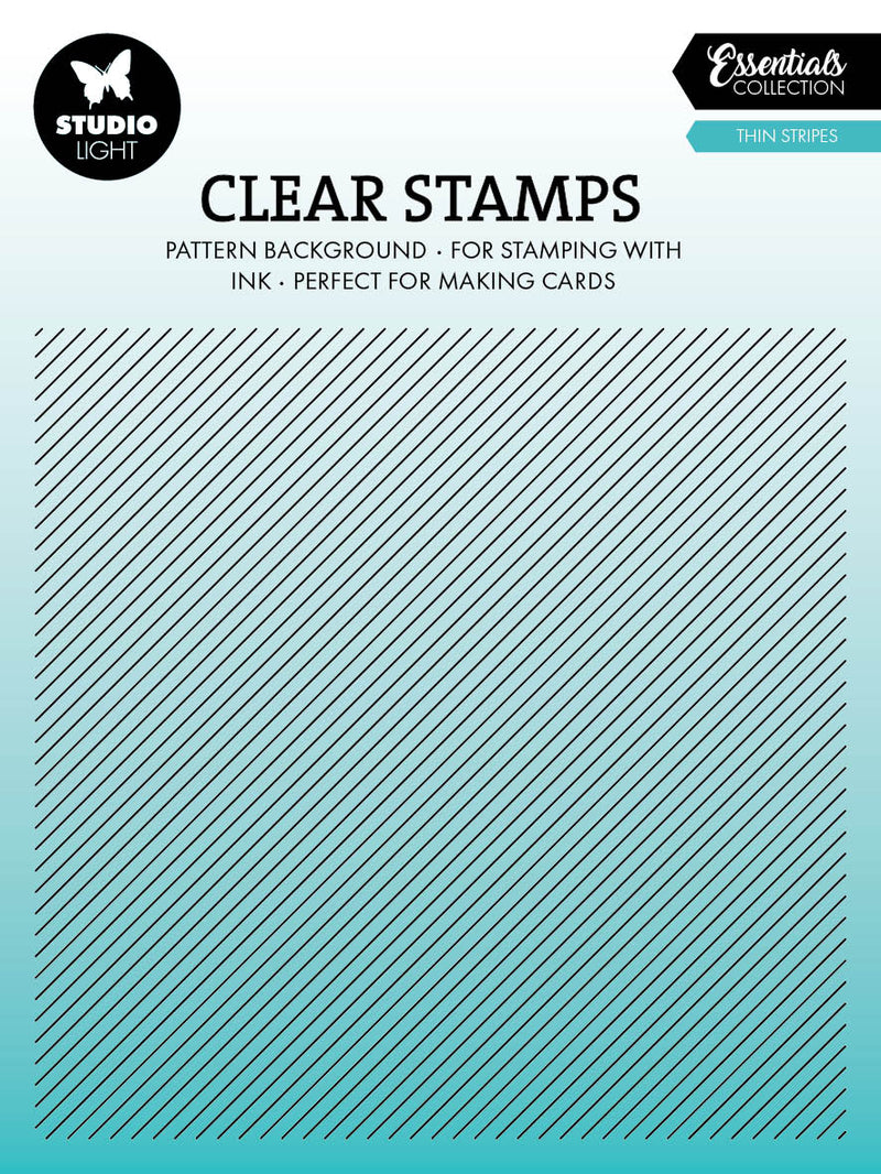 SL Clear Stamp Thin Stripes Essentials 1 PC-1