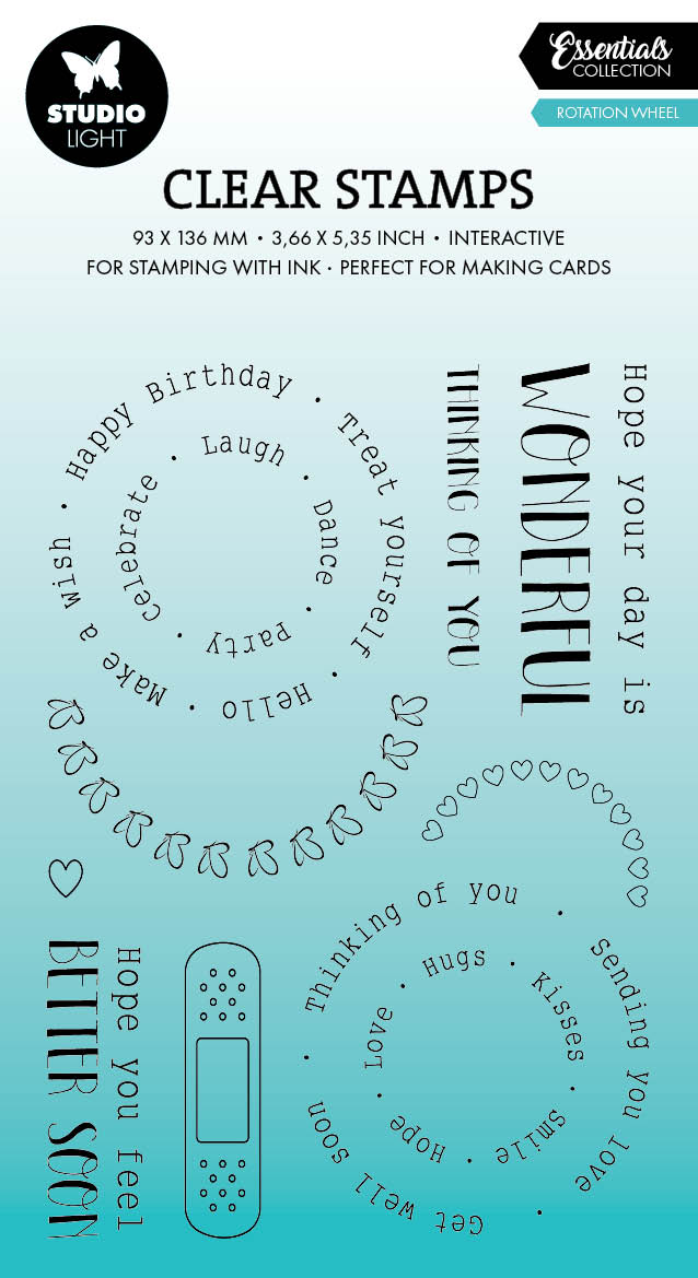 SL Clear Stamp Rotation Wheel Essentials 11 PC-1