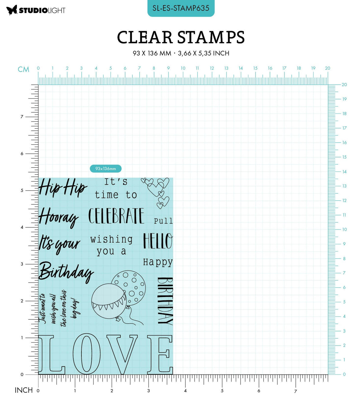 SL Clear Stamp Waterfall Effect Essentials 18 PC-2