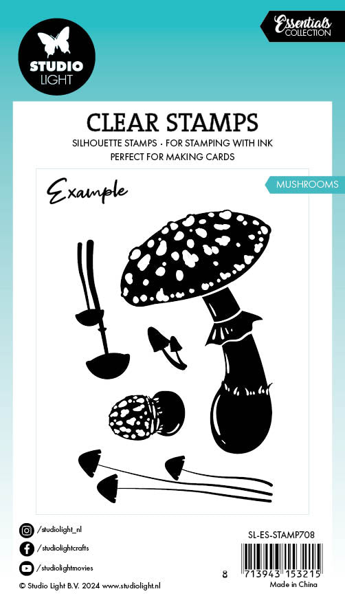 SL Clear Stamp Mushrooms Essentials 5 PC-3