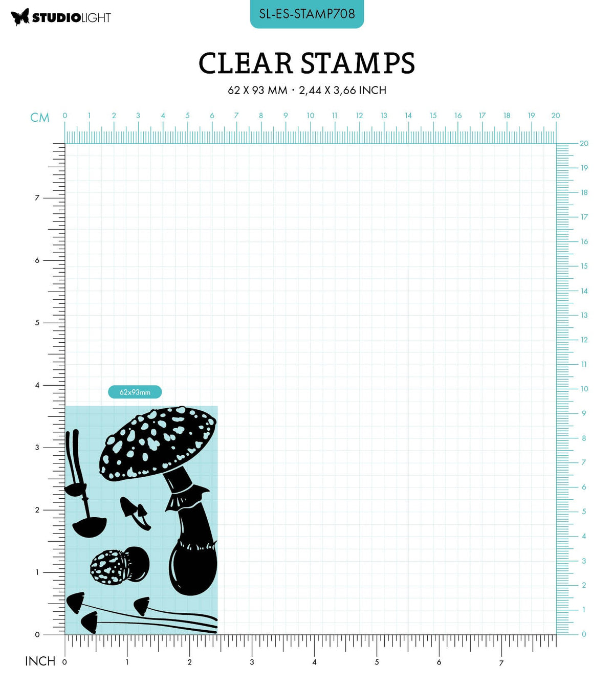 SL Clear Stamp Mushrooms Essentials 5 PC-2
